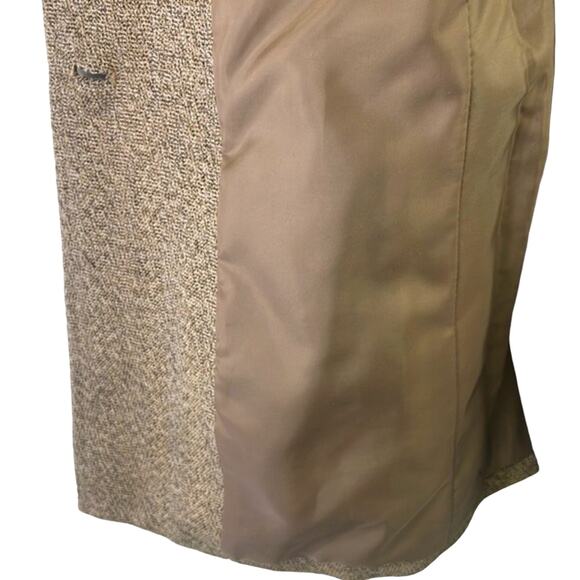 Jasper And Co. Stand Up Collar Tans Three Button Up Rolled Cuff Blazer 10 Petite - Picture 14 of 15